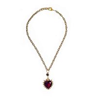 Колье Celeste G, с кристаллом Swarovski в форме сердца, CS26.1-1324 красный