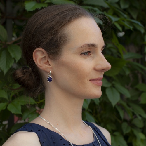 Серьги Fiore Luna NATURAL LAPIS, LE1111 BL/S фото 4