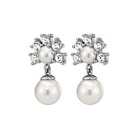Серьги Dyrberg Kern VERONICA SS CRYSTAL /WHITE PEARL, 450108