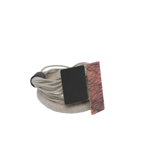 Браслет Katerina Vassou, Clivia, с металлическими пластинами, KV24.1-308947GORANGE оранжевый фото 3