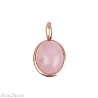 Кулон Qudo Anhanger Alina pink quartz 400520 R/RG