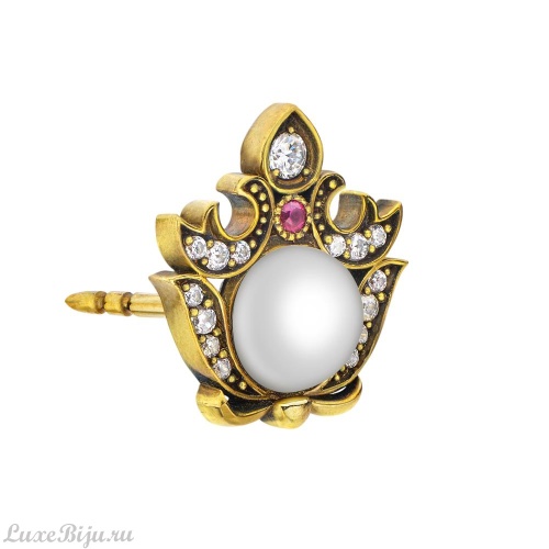 Серьги пусеты Fiore di Firenze OR0606, малые фото 6