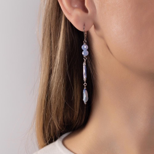 Серьги Lanzerotti, Marino, с жемчугом, перламутром и кристаллами, LZ-25.06-194 голубой фото 2