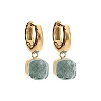 Серьги Qudo FIRENZE (G) Light Grey, 107001/20-5223