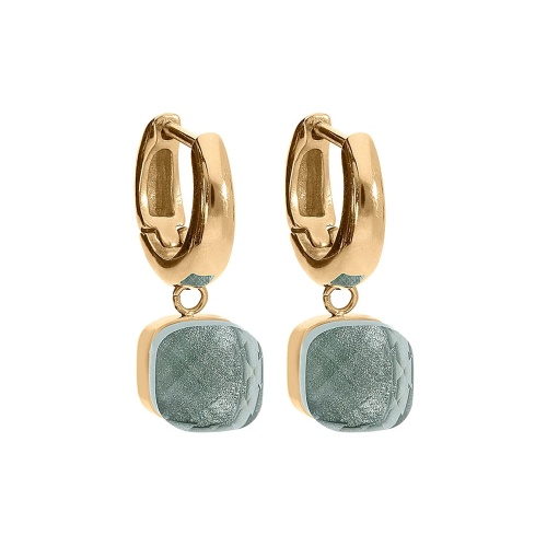 Серьги Qudo FIRENZE (G) Light Grey, 107001/20-5223