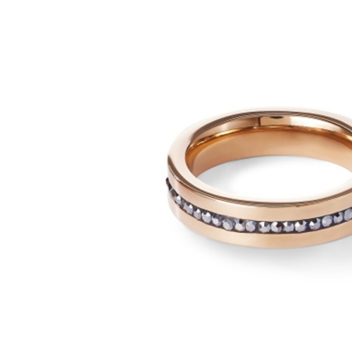 Кольцо Coeur de Lion Anthracite-Rosegold 17.5 мм, 0226/40-1223 55 фото 2