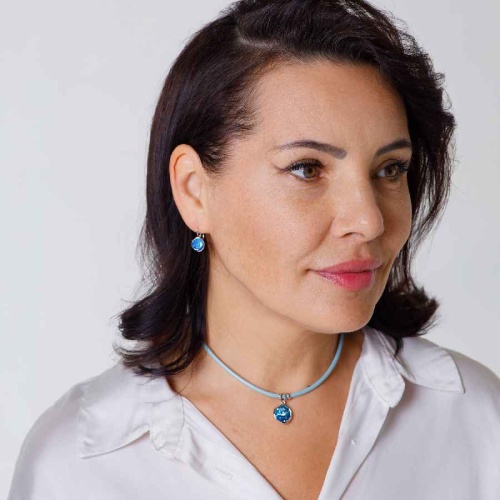 Серьги Fiore Luna Ocean Delite, A1911.21 BL/S фото 2