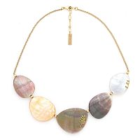 Колье Nature Bijoux, Calliope, с перламутром и золотой нитью, NB25.1-15-43401 коричневый