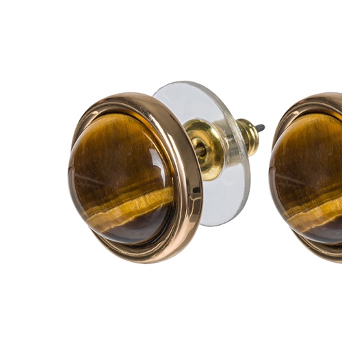 Пусеты Fiore Luna TIGER EYE, LE1110 BR/G фото 3