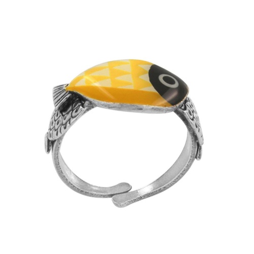 Кольцо TARATATA, Ocean, разъемное, с цветной смолой, TT-W24-02405-10Y желтый фото 4