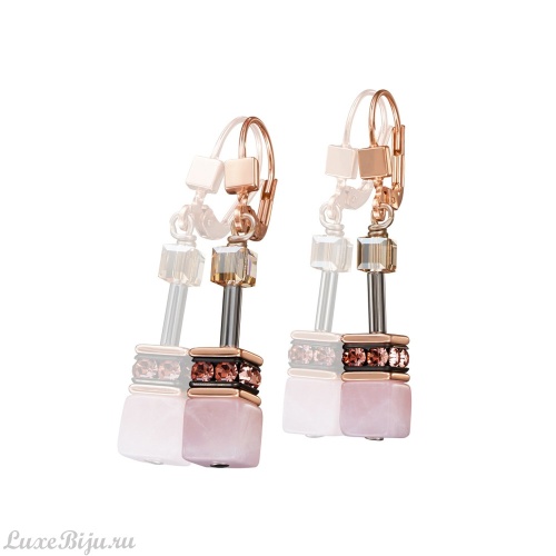 Серьги Coeur de Lion Peach-Rose 4905/20-0227