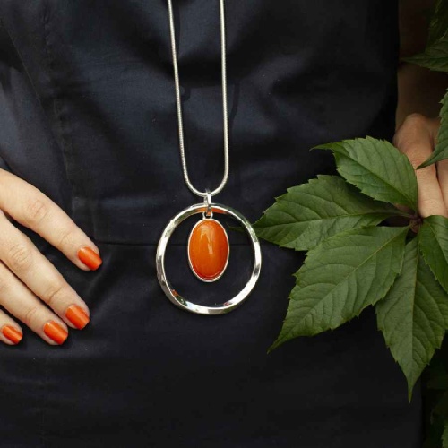 Колье Fiore Luna ORANGE OPAL, LN5140 R/S фото 2
