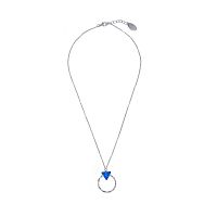 Колье Catherine Bijoux, The three sides of the triangle, с кристаллом, CB25.1-5307AS синий