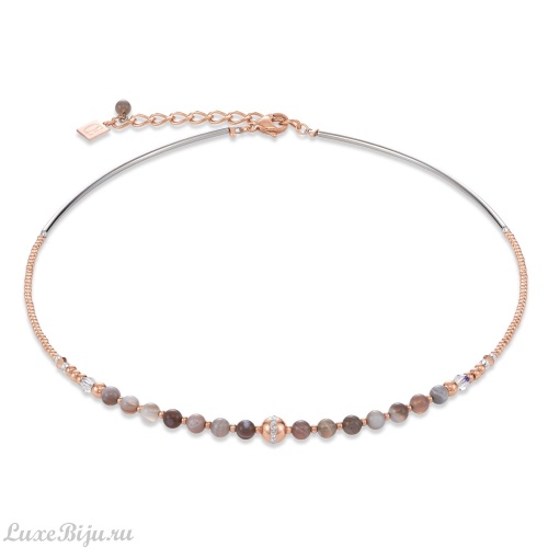 Колье Coeur de Lion Beige-Grey 4992/10-1012