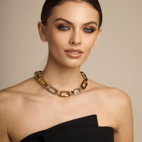 Колье VIDDA, Powerful, двухцветный металл, VD23-0169492 золотистый, 45см фото 2