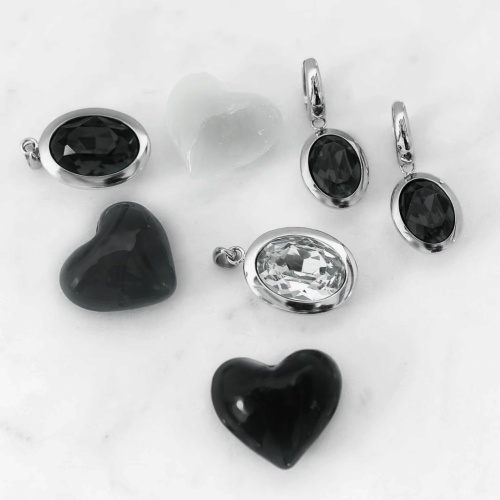 Серьги Qudo Creole TIVOLA small G jet, 310534 BW/G фото 9