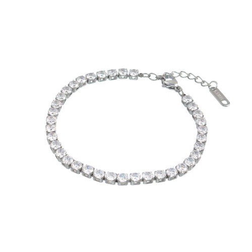 Браслет Dansk Copenhagen, Joy Waterproof, с фианитами, DNSK26.1-7W2211019 серебристый