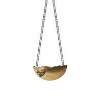 Колье Katerina Vassou, Lulana, с друзой агата, KV26.1-308376G золотистый