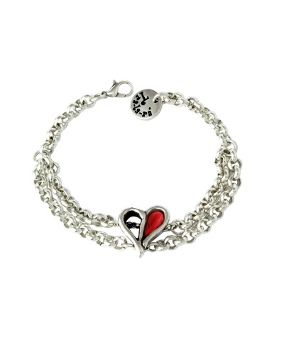 Браслет Tra-la-ra, Pasion, с сердцем, TLR24-241P004 красный