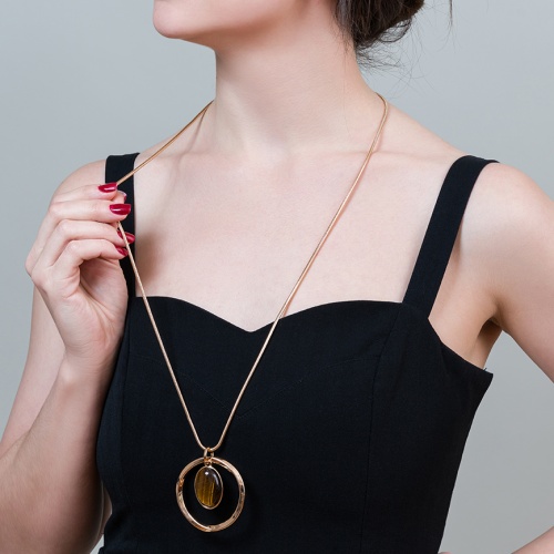Колье Fiore Luna TIGER EYE, LN5129 BR/RG фото 2