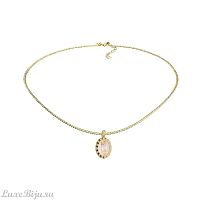 Колье Qudo TIVOLA UNICA big (G/P) Ivory cream delite 3cm, 420702