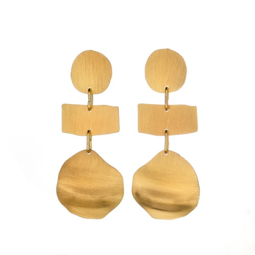 Серьги Dansk Copenhagen, Alaya, с подвесками разных форм, DNSK26.1-3C2307019 золотистый