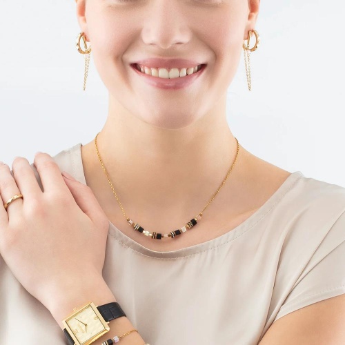 Серьги Coeur de Lion Black-Gold, 5076/21-1316 фото 2