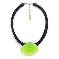 Колье Nature Bijoux, Combava, с ракушкой Capiz в смоле, NB26.1-15-43630 зеленый