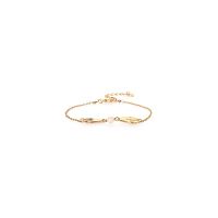 Браслет Franck Herval, Fiona, с жемчугом и кристаллом Swarovski, FH26.2-13-73460 золотистый