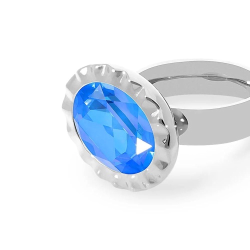 Кольцо Qudo TIVOLA UNICA big (S/P) Royal blue delite 58, 688152 фото 5