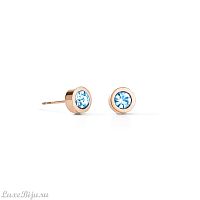 Серьги Coeur de Lion Light Blue-Gold, 0227/21-0755