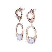 Серьги Moon Paris, Ikita, с жемчугом Майорика, MIK-22.10-042 золотистый