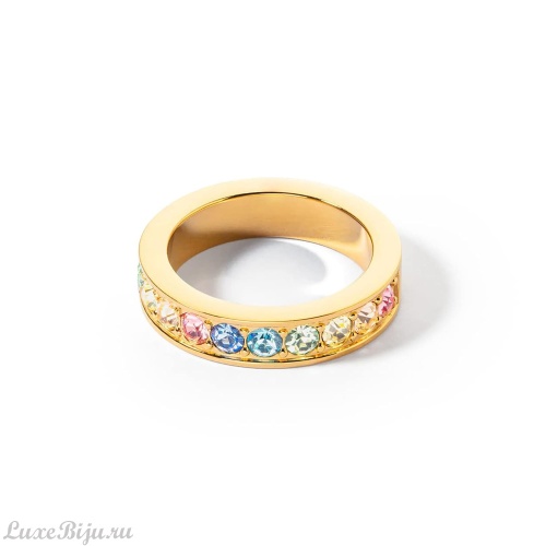 Coeur de Lion Кольцо Coeur de Lion Multicolor Pastel Gold 17.2 мм 0131/40-1590 54