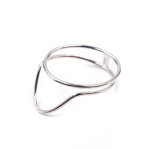 Кольцо Moon Paris, Ringo, "Лаконичность", MR-22.04-169 серебристый, 16,5