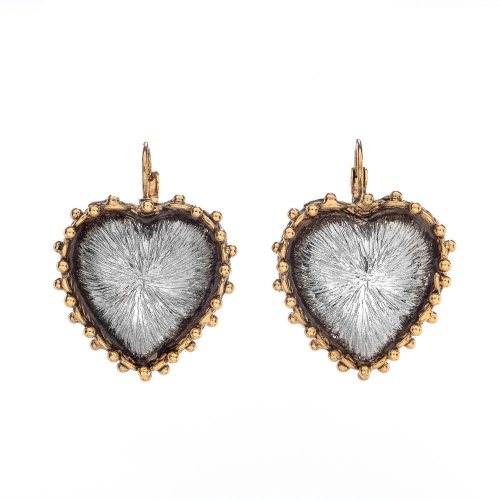 Серьги Celeste G, с сердцем, CS26.1-2052 серебристый