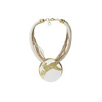 Колье Katerina Vassou, Timbre, с элементами в форме диска, KV26.1-406015GWHITE белый