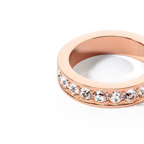  Кольцо Coeur de Lion Crystal-Rose gold 18 мм, 0131/40-1822 56 фото 4
