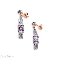 Серьги Coeur de Lion Light Blue 4986/21-0720