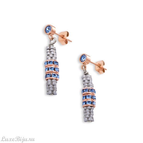 Серьги Coeur de Lion Light Blue 4986/21-0720