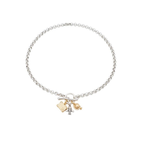 Колье Tucco, Come, fly with me, "Вокруг света", TC26.1-TMC95 серебристый