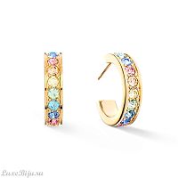 Coeur de Lion Пусеты Coeur de Lion Multicolor Pastel Gold 0131/21-1590