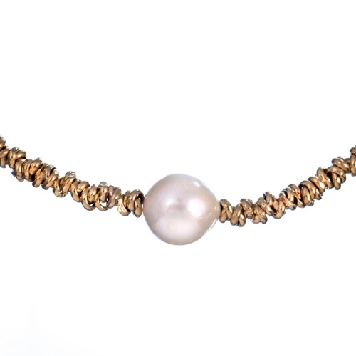 Колье Estrosia, с жемчугом, ES-CLW40-1A золотистый фото 2