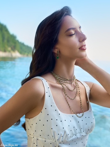 Серьги Fiore di Firenze OR0588-2033 SMERALDO фото 3