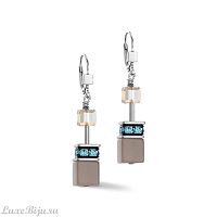 Серьги Coeur de Lion Aqua-Beige, 4505/20-2010