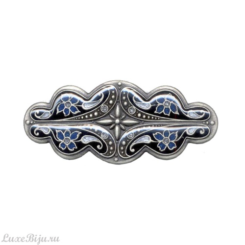 Заколка для волос Clara Bijoux Незабудка G63101 BW/BL