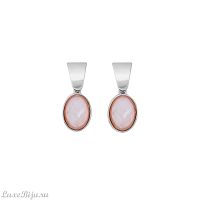 Серьги Possebon  quartz rose