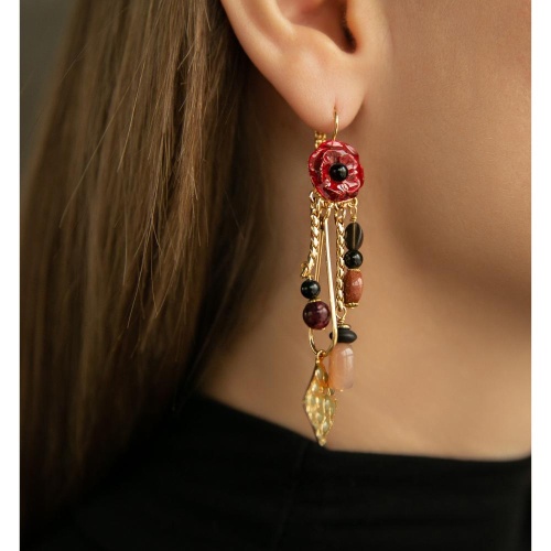 Серьги TARATATA, Carmen, золотистый песчаник, солнечный камень, TT-W25-04741-20M золотистый фото 3