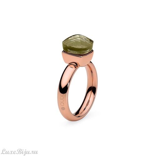 Кольцо Qudo Firenze olivine 16.5 мм 610782/16.6 G/RG