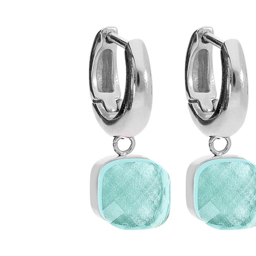 Серьги Qudo Firenze soft aqua, 300411 BL/S фото 8