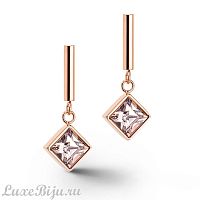 Пусеты Coeur de Lion Golden Shadow - Rosegold, 6006/21-1037